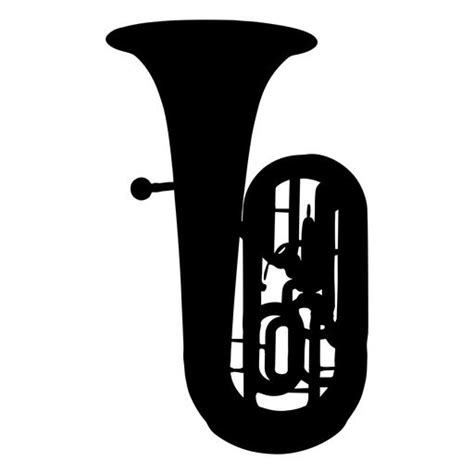 Tuba musical instrument silhouette #AD , #sponsored, #SPONSORED, #musical, #instrument, # ...