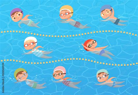 Clipart Swimming Children