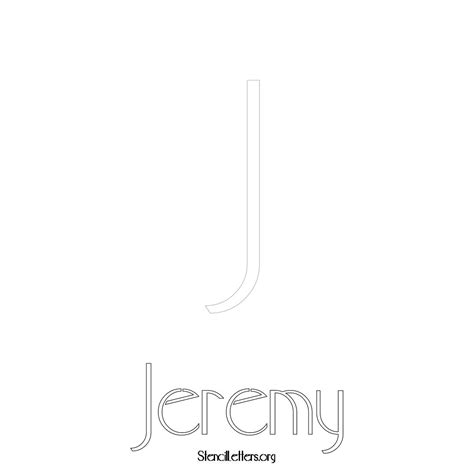 Jeremy Free Printable Name Stencils with 6 Unique Typography Styles and Lettering Bridges ...