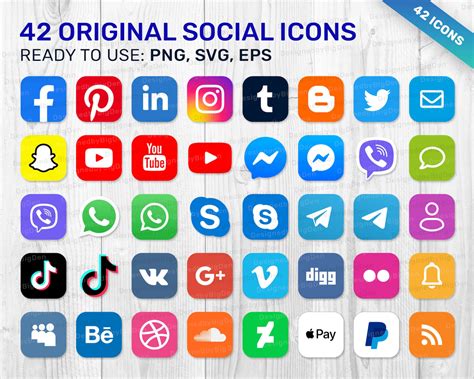 Printable Social Media Icons