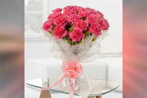 Send a Birthday 20 pink carnations Bouquet to surprise them - Free & On ...