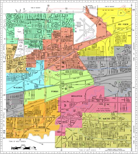 Cheektowaga New York Map - Amanda Marigold