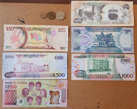 Current Issue Guyanese Dollar (GYD) Banknotes & Coins 🇬🇾 (UPDATE) : r/Banknotes