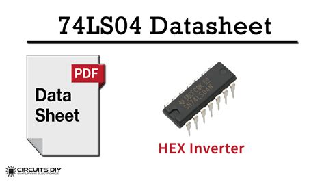 74LS04 Hex Inverter IC / NOT Gate IC - Datasheet