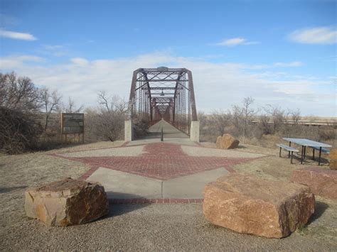 south side of the Canadian River Wagon Bridge in Canadian, TX