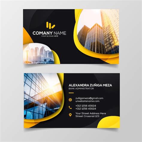 Premium Vector Gradient Construction Business Card Te - vrogue.co