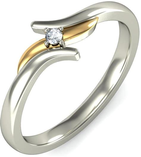 BlueStone The Tenera 14kt Diamond White Gold ring Price in India - Buy BlueStone The Tenera 14kt ...