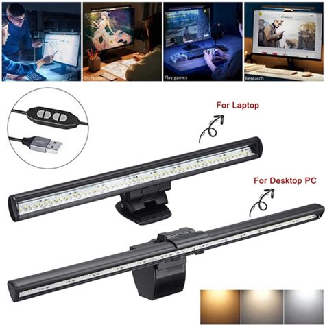 Screen LED Bar Desk Lamp PC Computer Laptop Screen Hanging Light Table ...