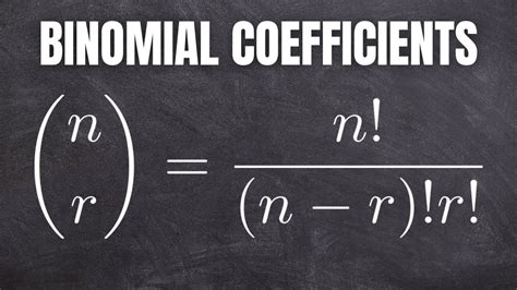 How to Compute Binomial Coefficients - YouTube