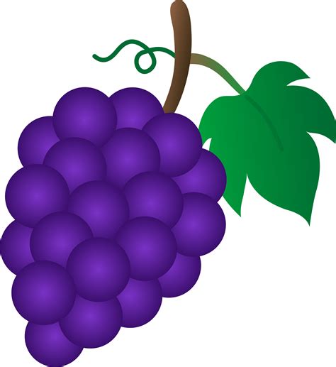 Bunch of Purple Grapes - Free Clip Art