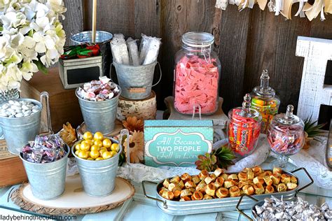 Rustic Wedding Candy Buffet