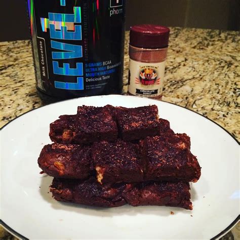 Protein Brownies with 1st Phorm Level 1 Milk Chocolate protein! Yummy!! | Protein snacks recipes ...