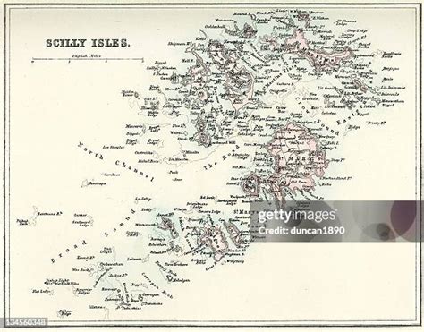 11 Isle Of Scilly Map Stock Photos, High-Res Pictures, and Images ...