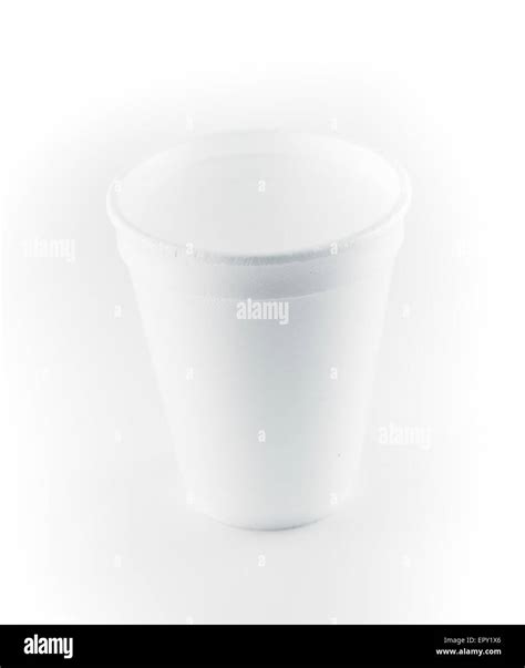 styrofoam disposable white cup isolated on a white background Stock ...