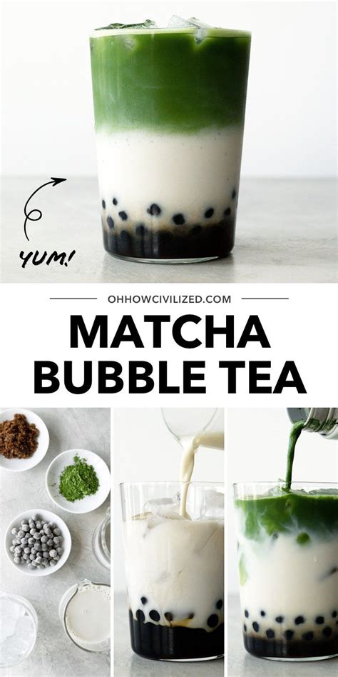 This guide from Oh, How Civilized is the perfect guide for making Matcha bubble tea at home ...