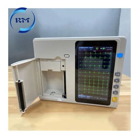 Portable ECG EKG Machine 3 Channel 12 Leads Handheld Electrocardiogram ...