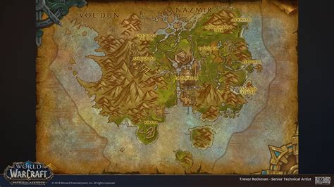 Trevor Rothman - World of Warcraft: Battle for Azeroth Maps