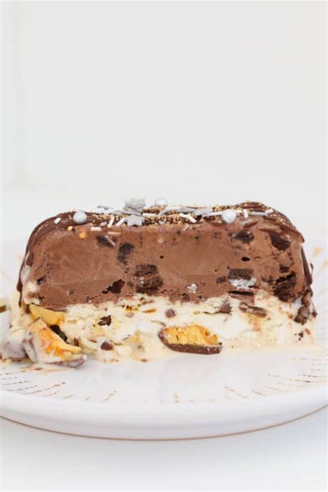 Honeycomb & Chocolate Ice Cream Cake - Bake Play Smile