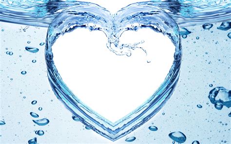 Water Heart Wallpapers - Top Free Water Heart Backgrounds - WallpaperAccess