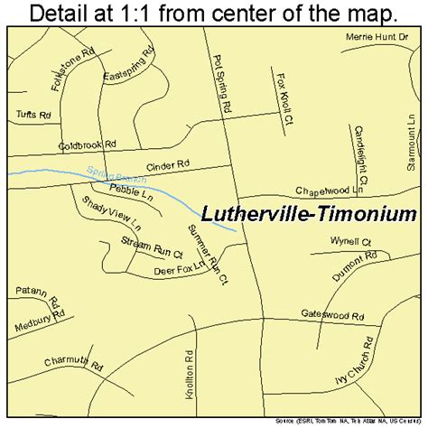 Lutherville-Timonium Maryland Street Map 2448900