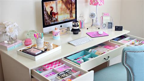 Desk Organization Ideas ~ How To Organize Your Desk - YouTube