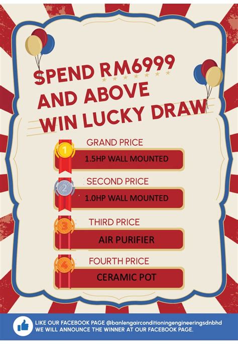 Grand Prize Lucky Draw – Ban Leng Air Conditioning Engineering Sdn Bhd