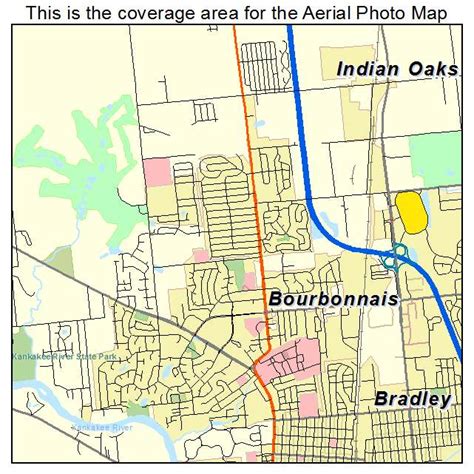 Aerial Photography Map of Bourbonnais, IL Illinois