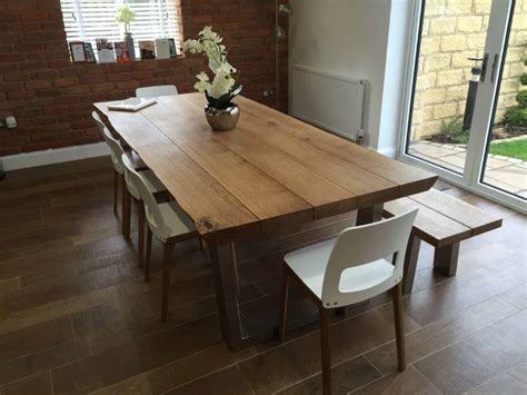 Rustic Oak Dining Table | Abacus Tables