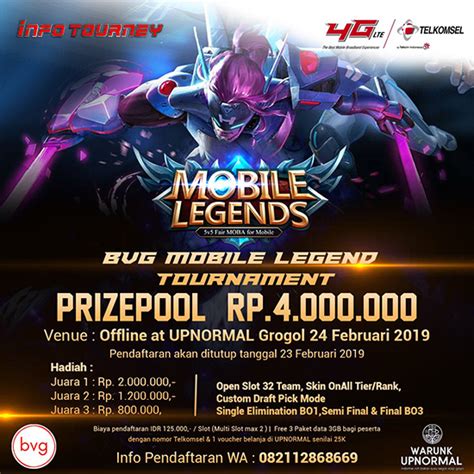 Mobile Legend Tournament Poster – Coretan