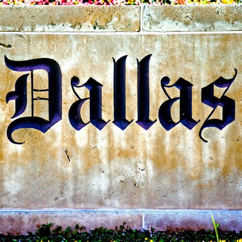 Dallas Sign - Purple