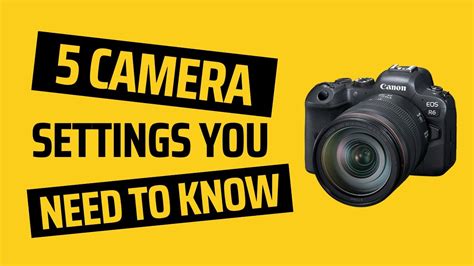 5 Essential Video Camera Settings Every Beginner Should Know - YouTube