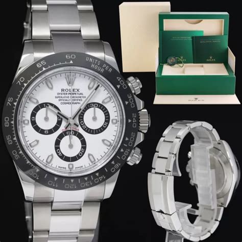 2021 MINT ROLEX Daytona 116500LN White Ceramic Panda Watch Box $38,207. ...