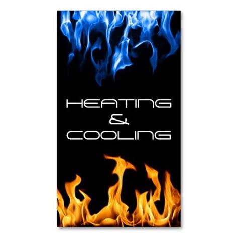 Heating and Air Conditioning Cooling Business Card | Zazzle | Hvac ...