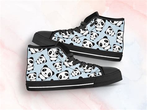 Cute Panda Shoes Panda Sneakers Cute Panda Shoes Custom - Etsy