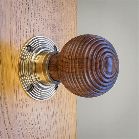 Beehive Wooden Door Knobs | Rosewood & Ebonised | Vintage Style