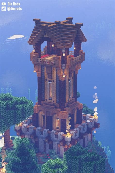 Minecraft Medieval Watchtower/Outpost Build!
