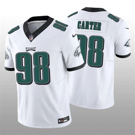 Philadelphia Eagles Jalen Carter White Jersey Vapor F.U.S.E. Limited – Men’s – KatinatSports Store