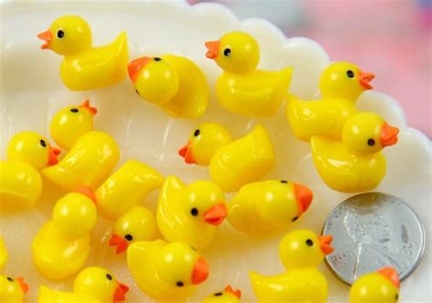 Rubber Duckies 18mm Tiny Adorable Miniature Rubber Ducky - Etsy