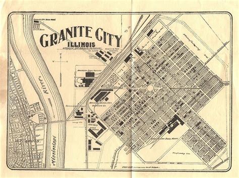 1904 Granite City Booklet - Fold Out Map at End | Granite city, Granite ...