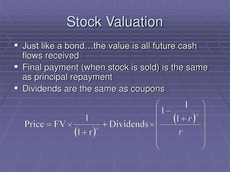 PPT - Chapter 7 Stock Valuation PowerPoint Presentation, free download - ID:523695