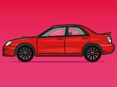 Subaru Impreza WRX from Baby Driver by Mike Saville on Dribbble