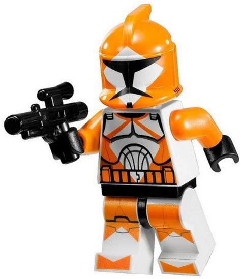 LEGO Star Wars Minifigure - Orange Bomb Squad Trooper with Blaster Gun (7913): Amazon.fr: Jeux ...