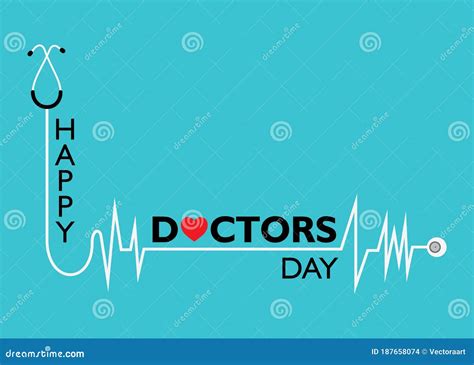 National Doctors Day Concept Poster Vector Illustration | CartoonDealer ...