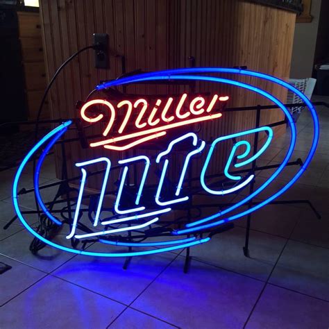 Custom Miller Lite Neon Sign Tube Neon Light – Neon Sign Shop- Custom ...