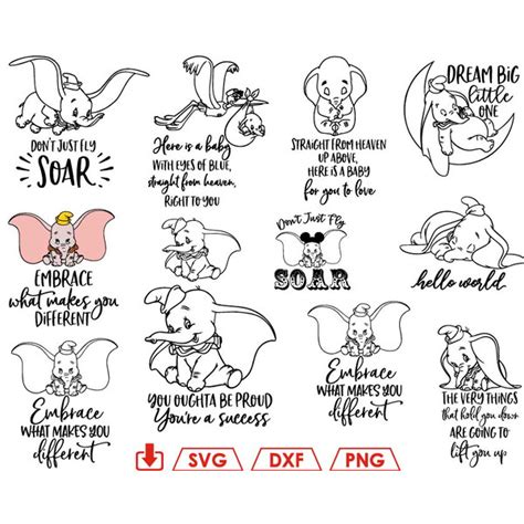 disney dumbo quotes svg, dont just fly soar svg, dumbo circu - Inspire ...