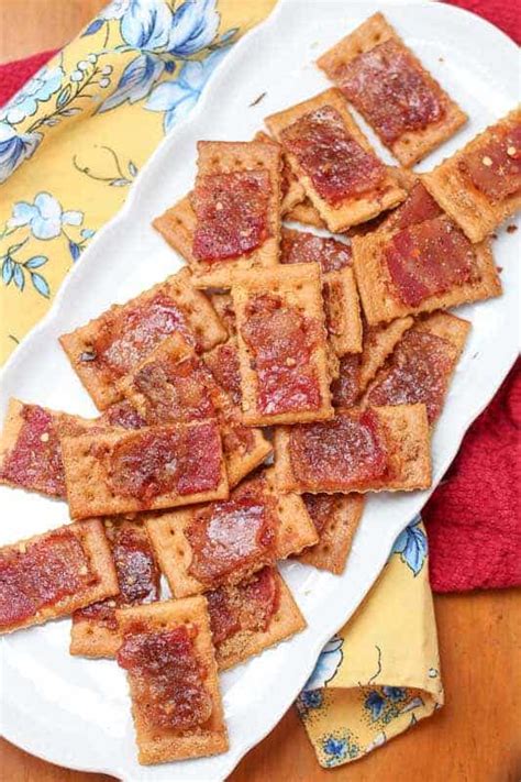 Easy Baked Bacon Cracker Recipe with Red Pepper Chili Flakes