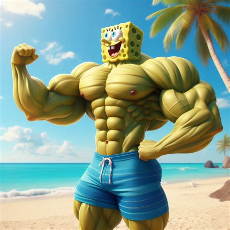 Buff/Ripped Spongebob by PetarMeMeMakerarts on DeviantArt