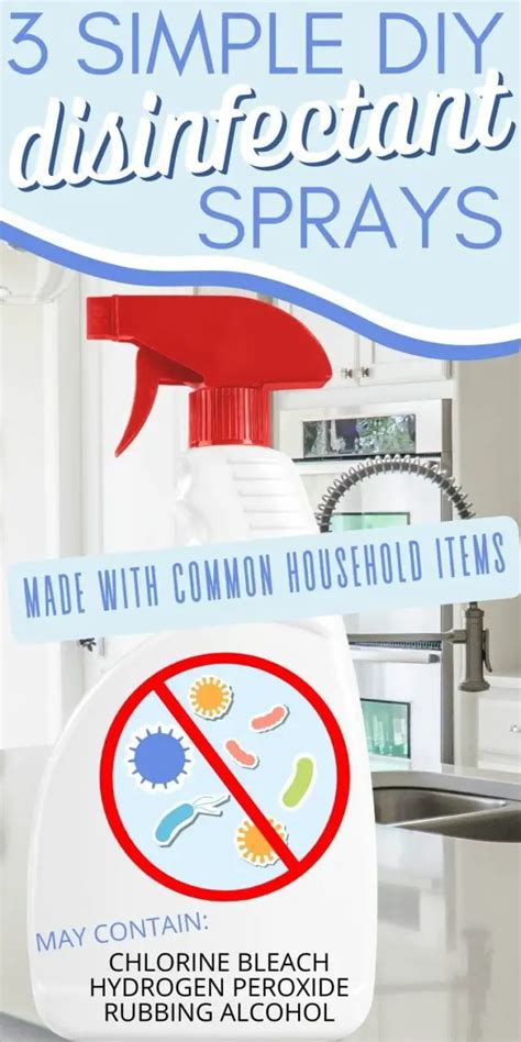 3 Simple DIY disinfectant sprays that work! Homemade disinfectant spray recipes