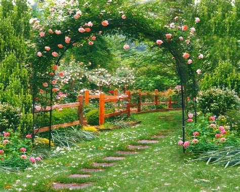 Beautiful Garden, path, garden, flowers, nature, HD wallpaper | Peakpx