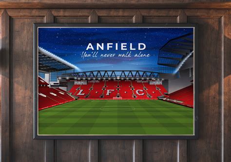 Liverpool FC Red Football This is Anfield Poster LFC Official